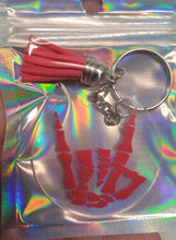 Load image into Gallery viewer, Nikki&#39;s Nook Key Chain&#39;s clear plastic
